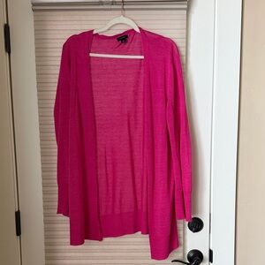 Halogen Fuchsia Open-Front Cardigan